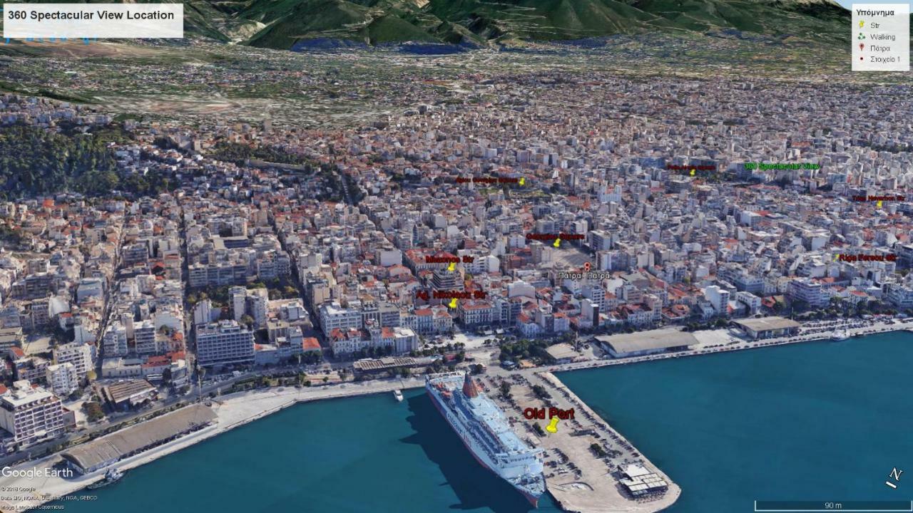 360 Spectacular View Apartment Patras Exterior foto